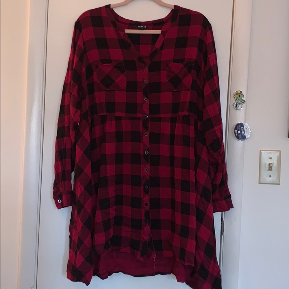 Torrid plaid dress 2X